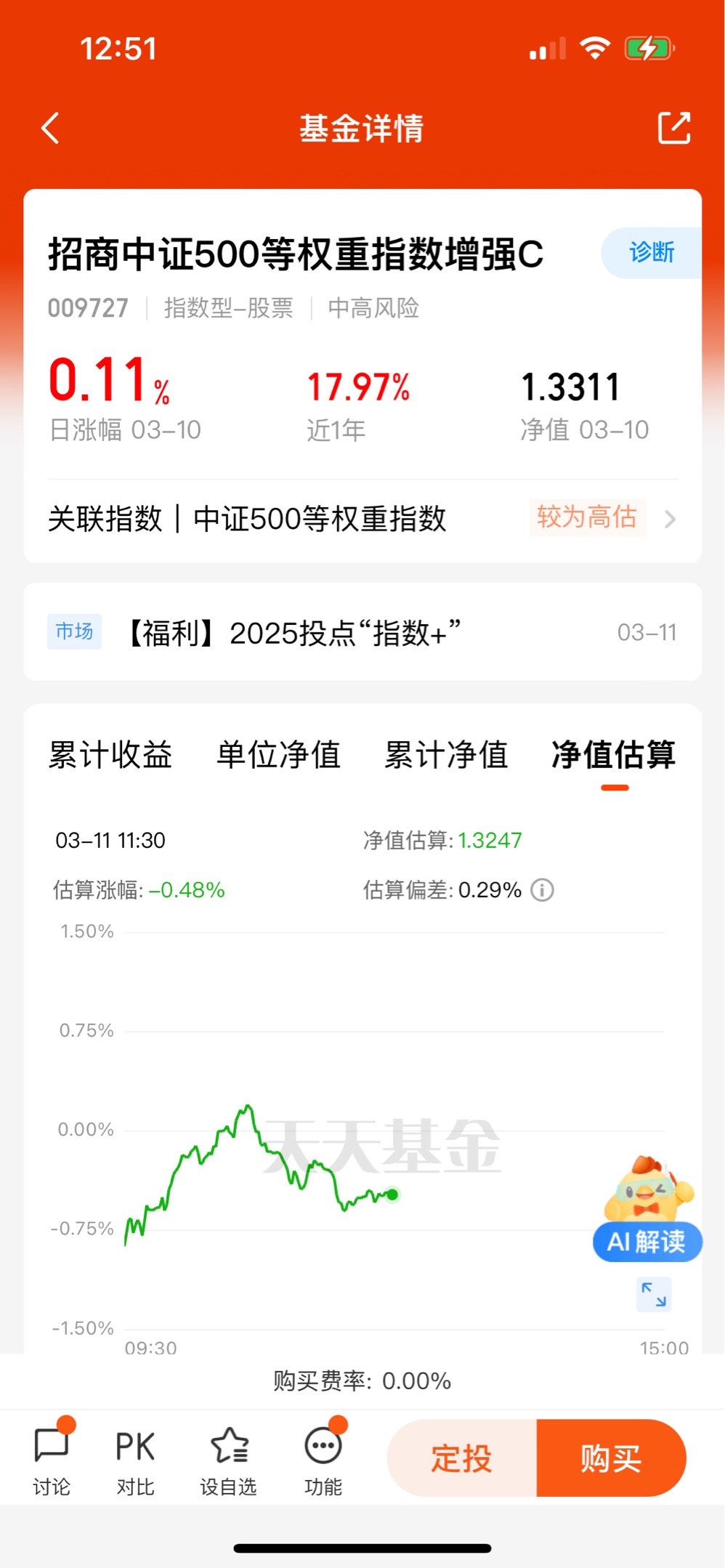 什么叫等权重股价指数_指数基金与指数增强基金_招商中证500等权重指数增强A